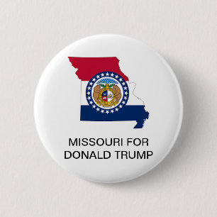 Bóton Redondo 5.08cm MISSOURI para DONALD TRUMP 2020 Botão Presidencial