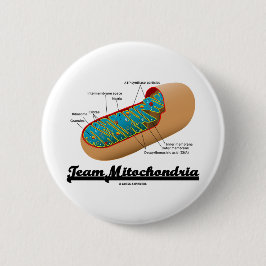 Bóton Redondo 5.08cm Mitocôndria da equipe (humor de Mitochondrion)