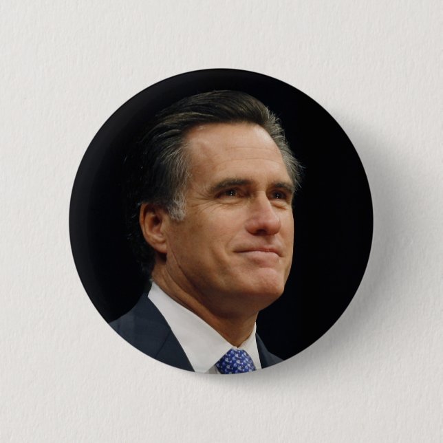 Bóton Redondo 5.08cm Mitt Romney (Frente)