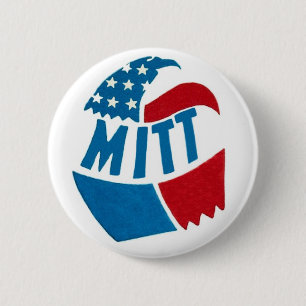 Bóton Redondo 5.08cm Mitt Romney 2012