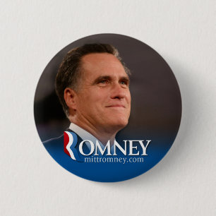 Bóton Redondo 5.08cm Mitt Romney 2012 - foto-pinback