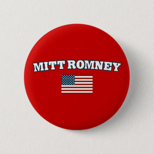 Bóton Redondo 5.08cm Mitt Romney América