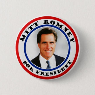 Bóton Redondo 5.08cm Mitt Romney para presiden o botão