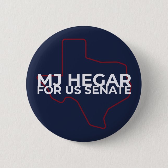 Bóton Redondo 5.08cm MJ Hegar Para Botão Senado dos EUA (Frente)