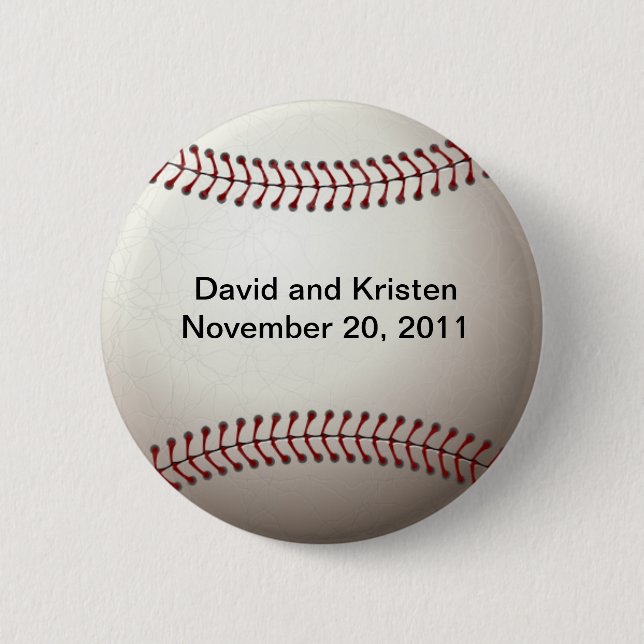 Bóton Redondo 5.08cm Modelo de beisebol (Frente)