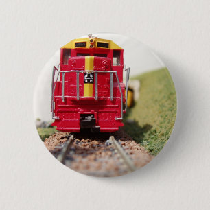 Bóton Redondo 5.08cm Modelo de transporte ferroviário
