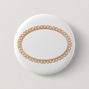 Bóton Redondo 5.08cm Modelo dourado do quadro do espelho - adicione seu