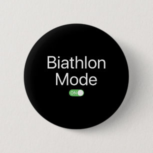 Bóton Redondo 5.08cm Modo Biathlon No Sports Atleta Smartphone Design