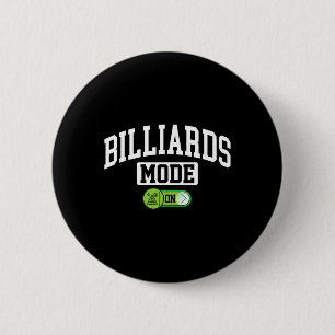 Bóton Redondo 5.08cm Modo Billiard Ativado - Jogador de Piscina Billiar