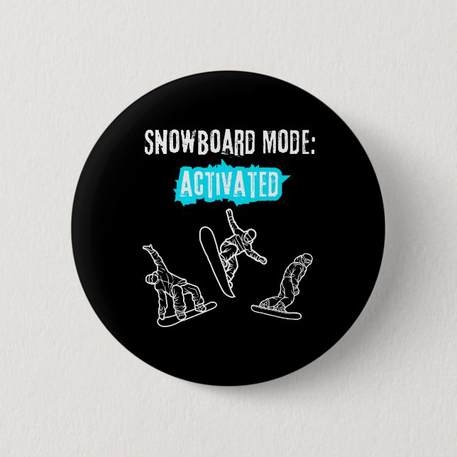 Bóton Redondo 5.08cm Modo Snowboard ativado (Frente)