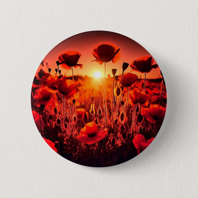 Bóton Redondo 5.08cm Mohn im Gegenlicht (Frente)
