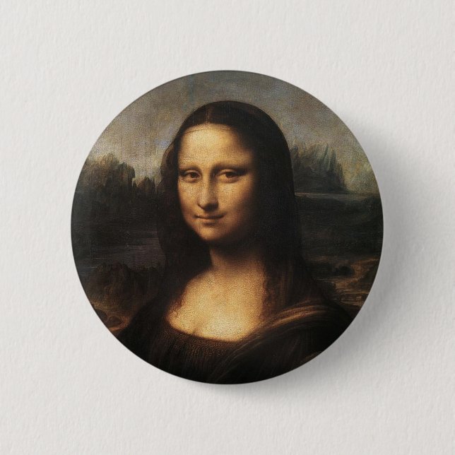 Bóton Redondo 5.08cm Mona Lisa (Frente)