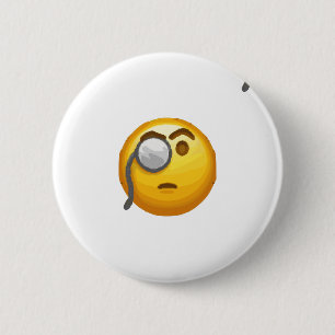 Bóton Redondo 5.08cm monóculo emoji