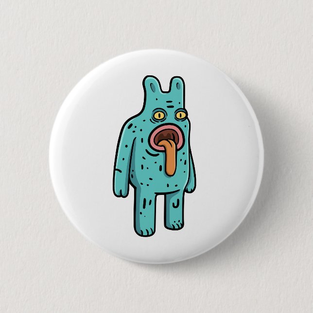 Bóton Redondo 5.08cm Monster (Frente)