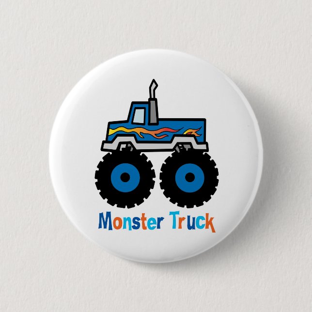Bóton Redondo 5.08cm Monster truck (Frente)