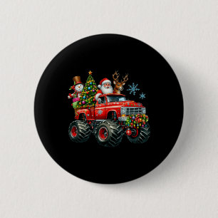 Bóton Redondo 5.08cm Monster Truck Papais noeis Reindee Crianças de Árv