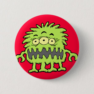 Bóton Redondo 5.08cm Monstro Eyed 3 do Mongo