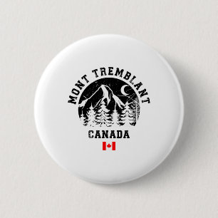 Bóton Redondo 5.08cm Mont Tremblant Canada Ski Resort Quebec Skiing Sou