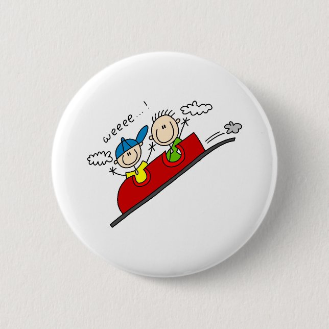 Bóton Redondo 5.08cm Montando o botão do roller coaster (Frente)