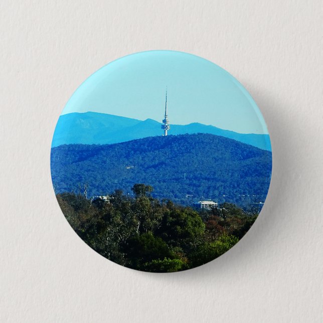 Bóton Redondo 5.08cm Montanha preta - Canberra (Frente)