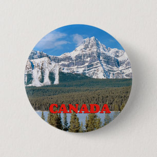 Bóton Redondo 5.08cm Montanhas rochosas Canadá