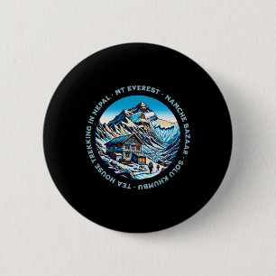 Bóton Redondo 5.08cm Monte Everest Namche Bazaar Casa de Chá Trekking N
