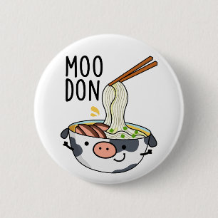 Bóton Redondo 5.08cm Moo-don Funny Udon Pun