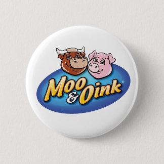 Bóton Redondo 5.08cm Moo & Oink Fun Button