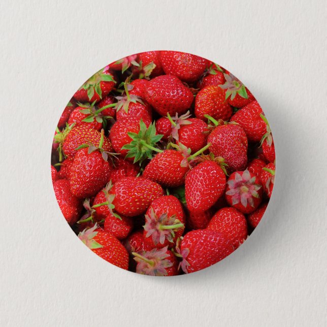 Bóton Redondo 5.08cm Morangos (Frente)
