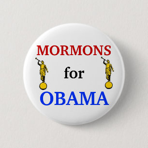Bóton Redondo 5.08cm Mormons para o botão de Obama 2012