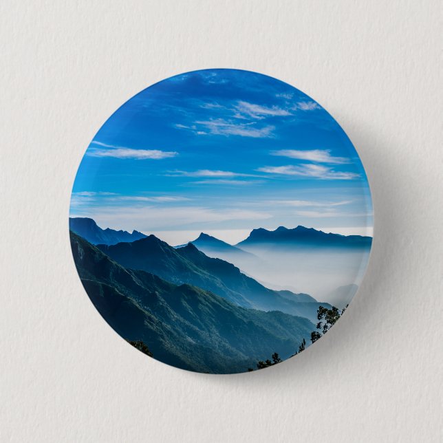 Bóton Redondo 5.08cm Morning Mountain Mist (Frente)