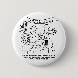 Bóton Redondo 5.08cm Morris Dançando em Pub. Tradicional Dança Morris