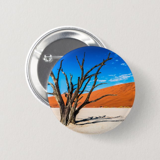 Bóton Redondo 5.08cm Morto em Deadvlei, Namíbia (Frente & Verso)