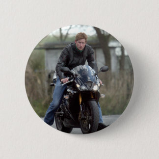 Bóton Redondo 5.08cm Moto Príncipe Harry