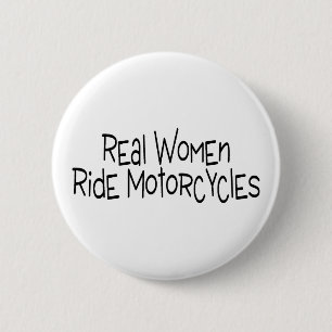 Bóton Redondo 5.08cm Motocicletas do passeio das mulheres reais