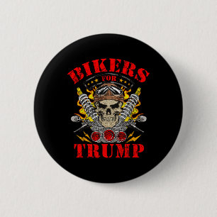 Bóton Redondo 5.08cm Motociclistas Do Clube De Motociclistas Para Trump