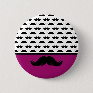 Bóton Redondo 5.08cm Moustache na moda Stache do bigode do guiador