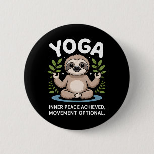 Bóton Redondo 5.08cm Movimento de Preguiça de Yoga Opcional Alcançou Pa