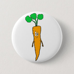 Bóton Redondo 5.08cm Mr.Carrot no branco