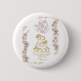 Bóton Redondo 5.08cm mr e mrs