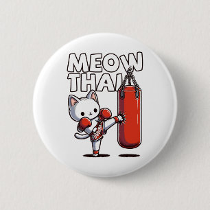 Bóton Redondo 5.08cm Muay Thai Cat