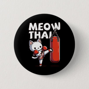 Bóton Redondo 5.08cm Muay Thai Cat Meow Tailandês