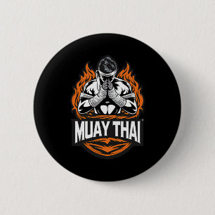 Bóton Redondo 5.08cm Muay Thai - Vintage Thai Boxighter