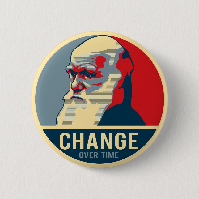 Bóton Redondo 5.08cm Mudança ao longo do tempo (Frente)