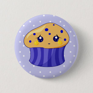 Bóton Redondo 5.08cm Muffin triste