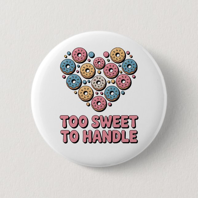 Bóton Redondo 5.08cm Muito doce de manipular | Rosquinhas (Frente)
