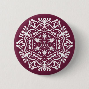Bóton Redondo 5.08cm Mulberry Mandala