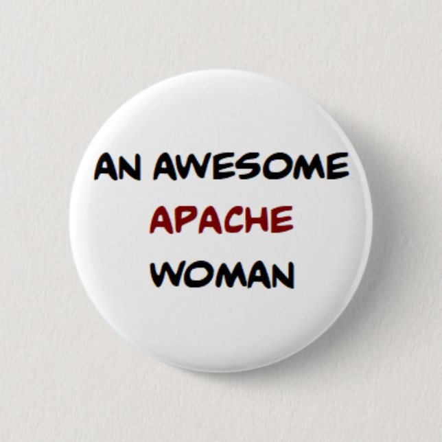 Bóton Redondo 5.08cm mulher apache, caneca de café incrível (Frente)