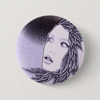 Bóton Redondo 5.08cm Mulher ilustrada