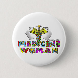 Bóton Redondo 5.08cm Mulher Medicina